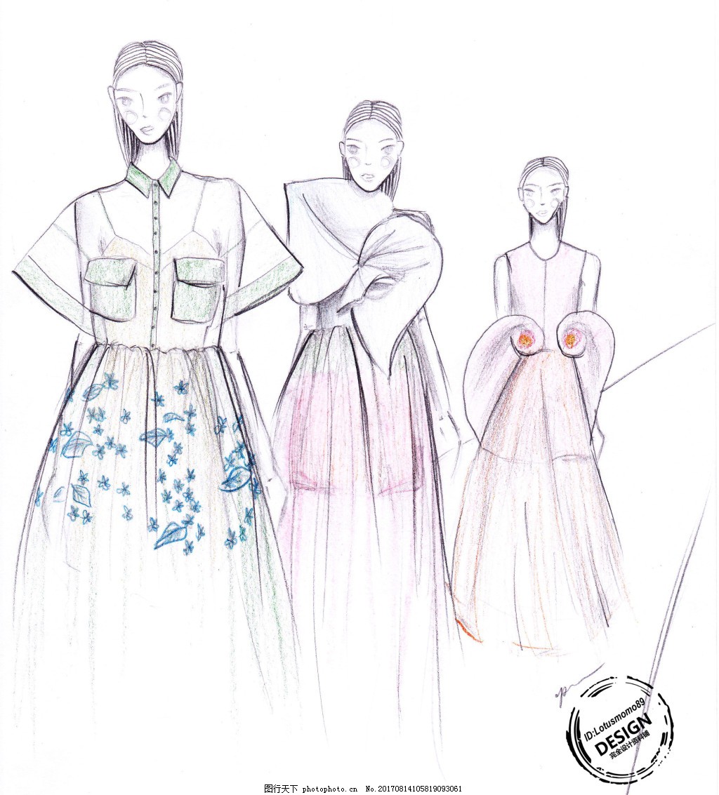 創(chuàng)意大師服裝設計手稿圖片